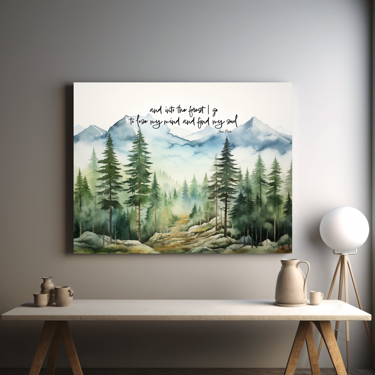 Hand stretched canvas art