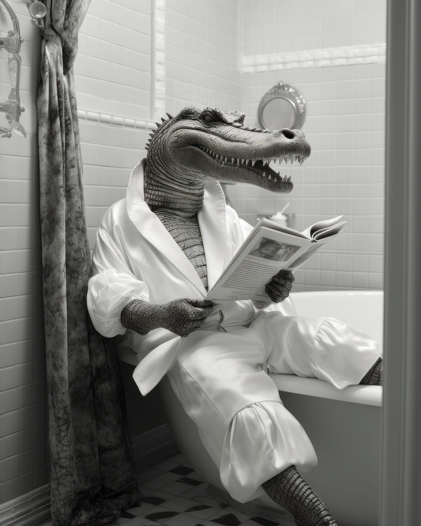 Bathroom Alligator