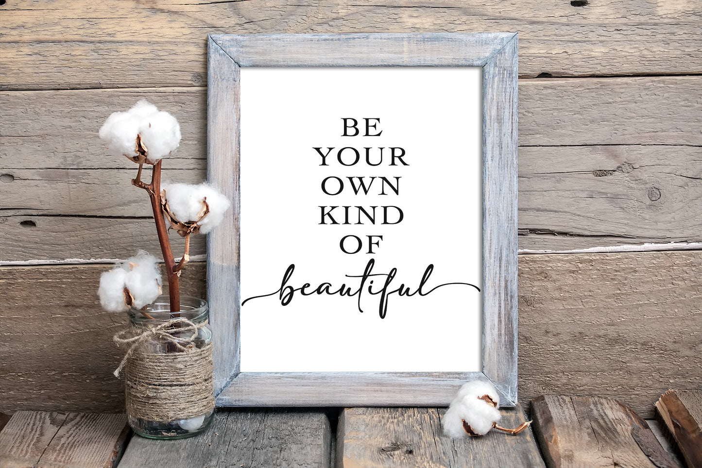 be your own kind of beautiful art print