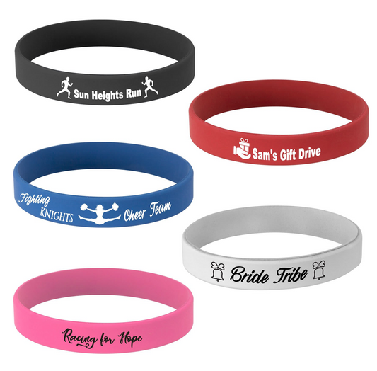 Silicone wristband custom engraved